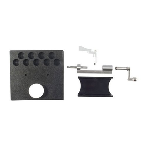 Sinclair Edelstahl-Hülsentrimmer-Set 749013157 mit Ständer, SharkFin-Klemme und Plattform