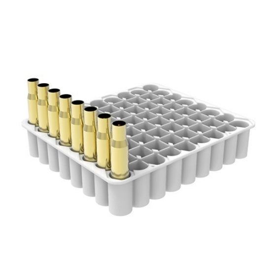 LEE PRECISION 90632 Ladeblock aus weißem HDPE für 72 Hülsen im Kaliber .50 BMG