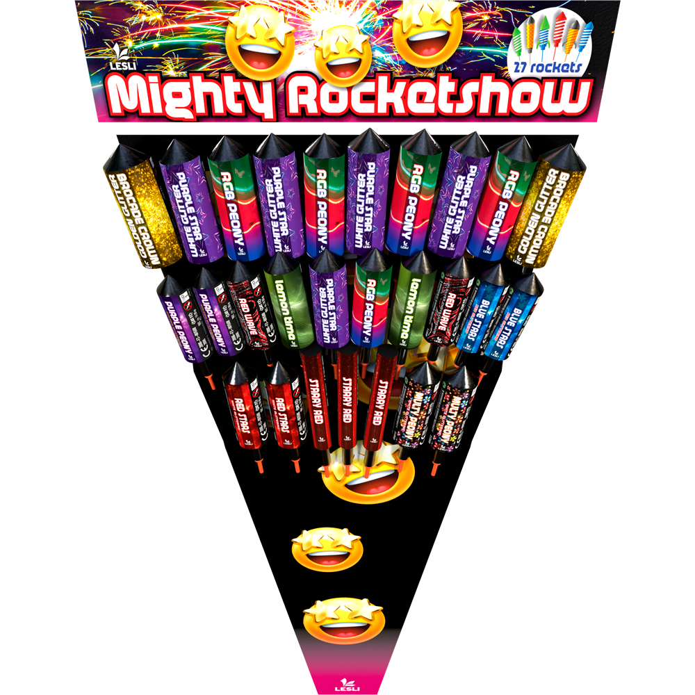 Lesli Mighty Rocketshow Feuerwerk – Produktansicht