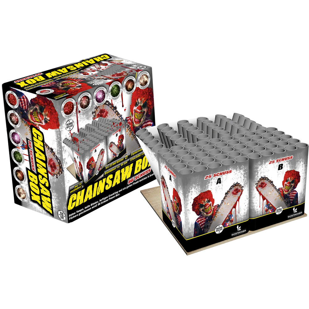 Lesli Chainsaw Box Feuerwerk – Produktansicht