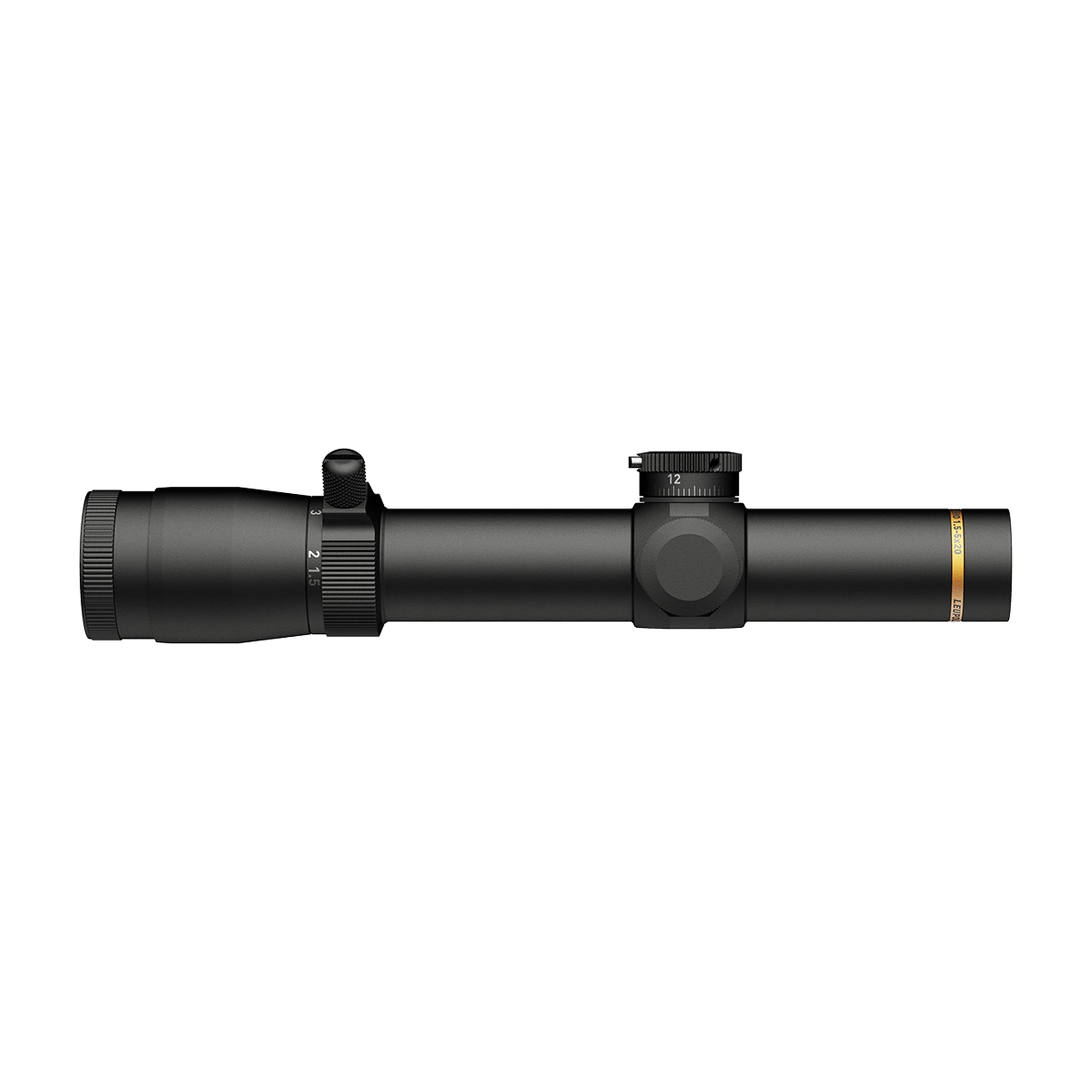 Leupold VX-3HD 1.5-5x20 CDS-ZL beleuchtet FireDot Twilight Hunter Zielfernrohr von der gegenüberliegenden Seite