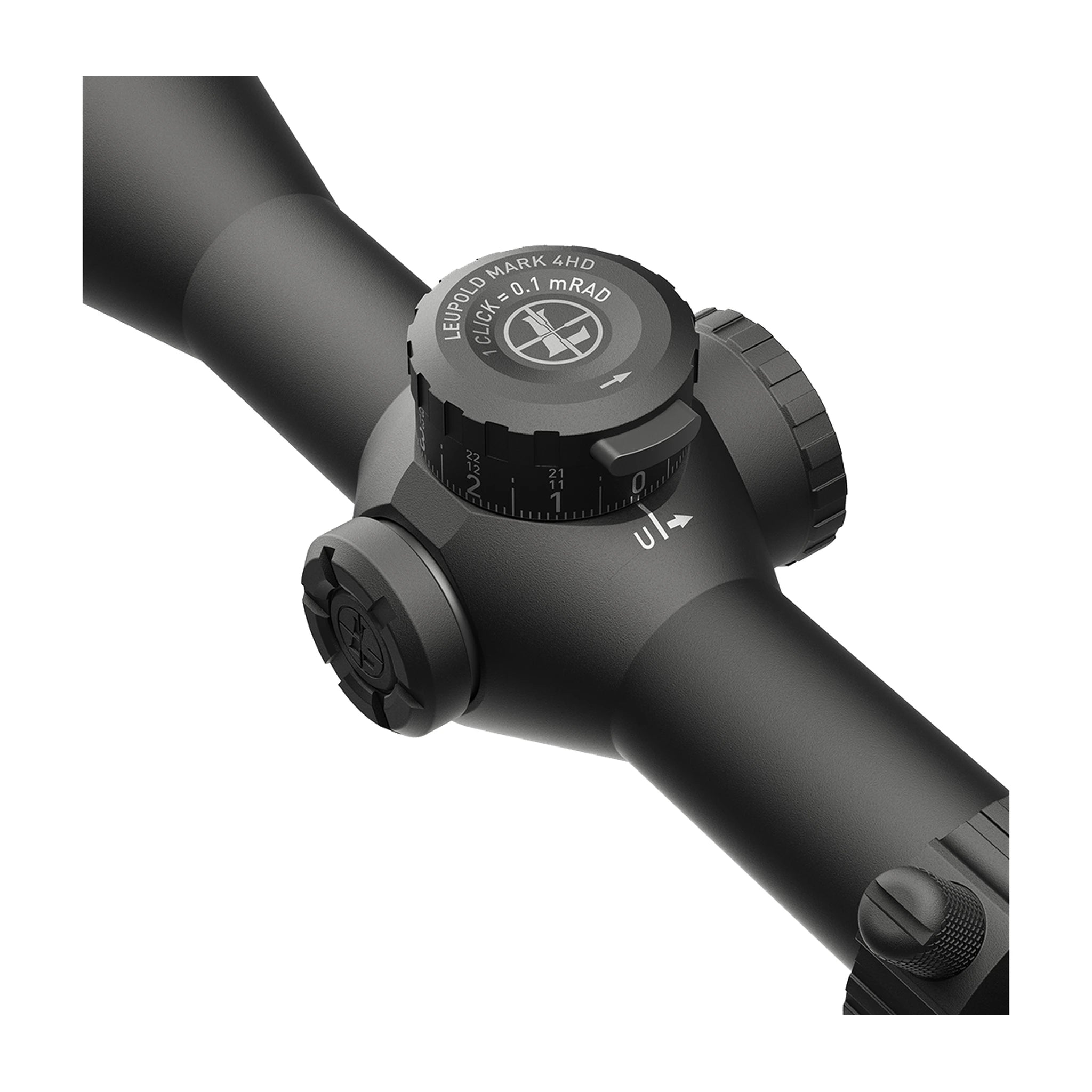 Leupold Mark 4HD 2.5-10x42 M5C3 SFP beleuchtet TMR Zielfernrohr mit Ansicht der Verstelltürme