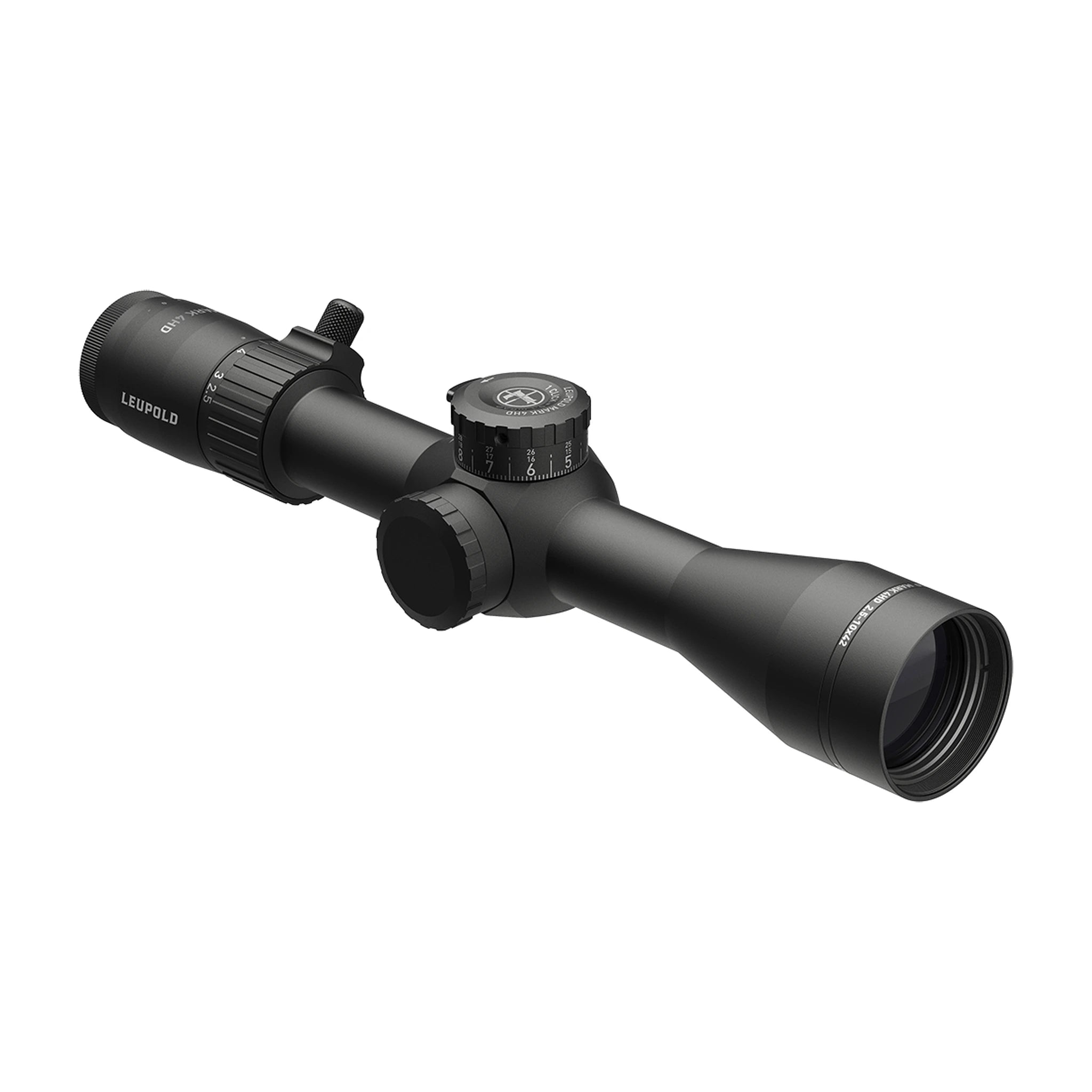 Leupold Mark 4HD 2.5-10x42 M5C3 FFP TMR Zielfernrohr in schräger Rückansicht