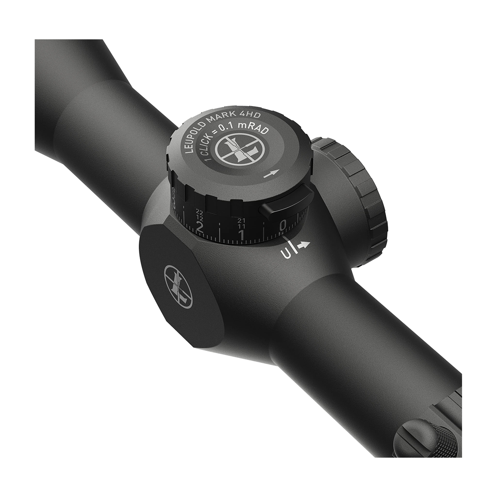 Leupold Mark 4HD 2.5-10x42 M5C3 FFP TMR Zielfernrohr mit Ansicht der Verstelltürme