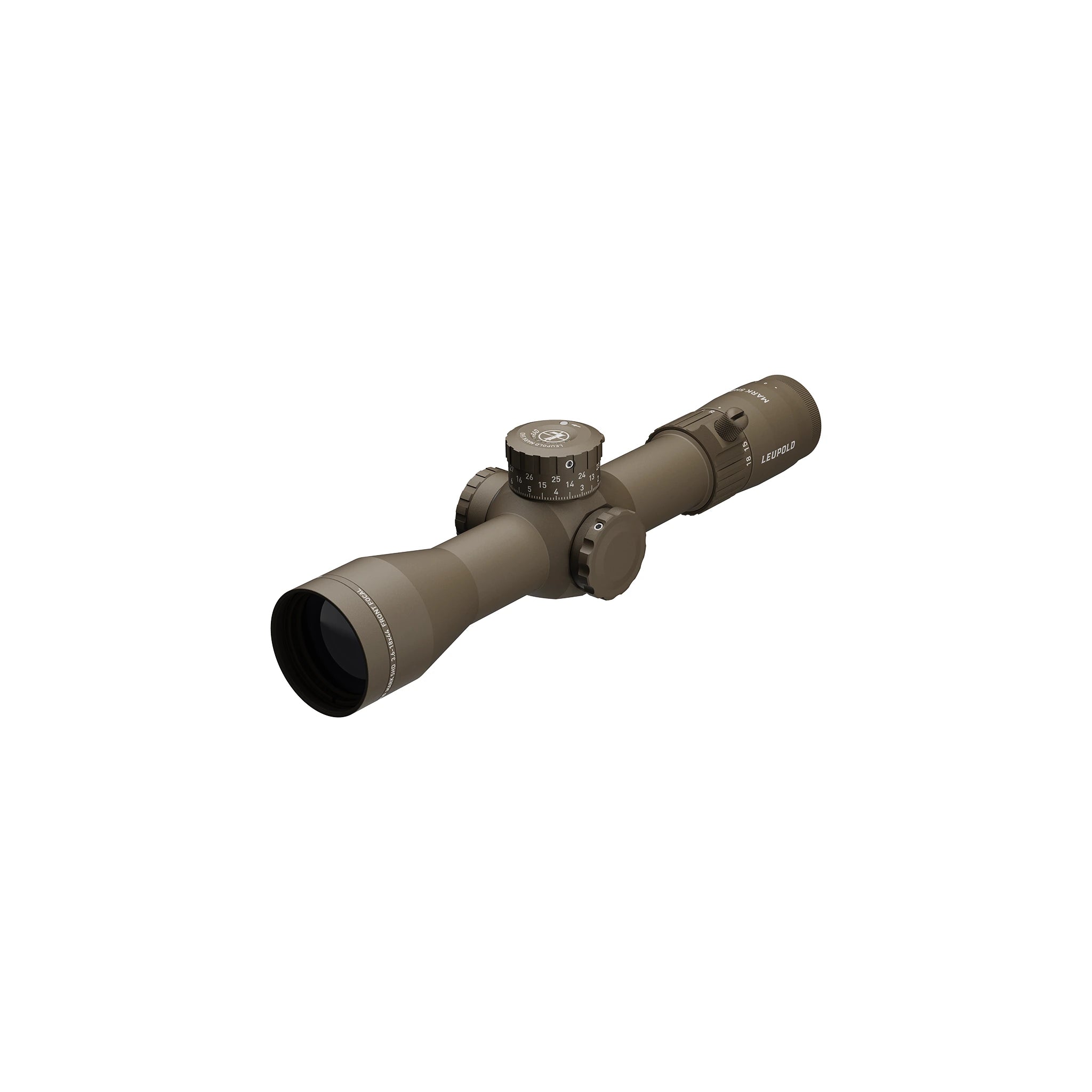 Leupold Mark 5HD 3.6-18x44 M5C3 FFP PR2-MIL - FDE Zielfernrohr – vollständige Produktansicht