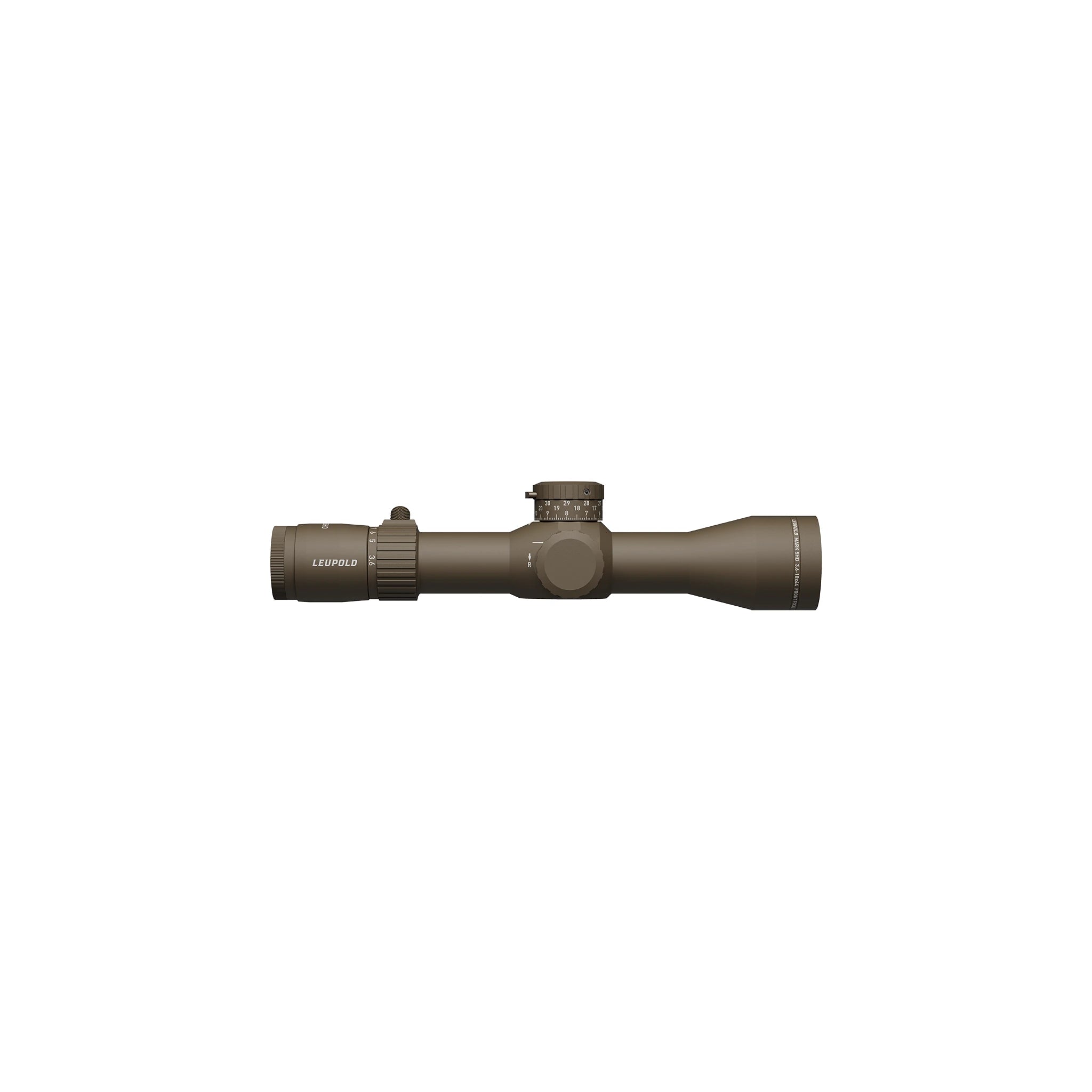 Leupold Mark 5HD 3.6-18x44 M5C3 FFP PR2-MIL - FDE Zielfernrohr – vollständige Produktansicht