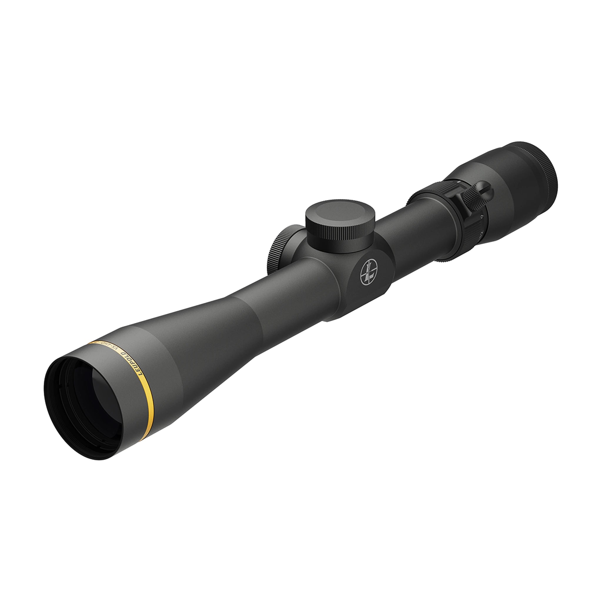 Leupold VX-4HD 3-12x40 Hunt-Plex Zielfernrohr in vollständiger schräger Vorderansicht