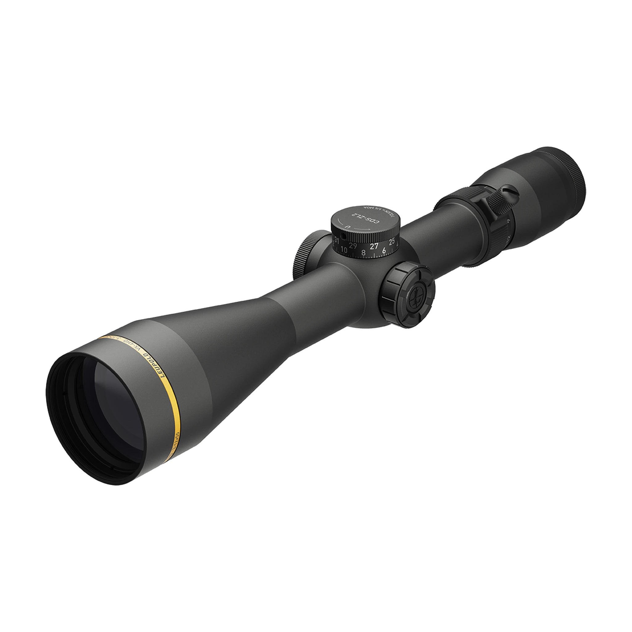 Leupold VX-4HD 3-12x50 CDS-ZL2 beleuchtet FireDot Twilight Hunter Zielfernrohr in vollständiger schräger Vorderansicht