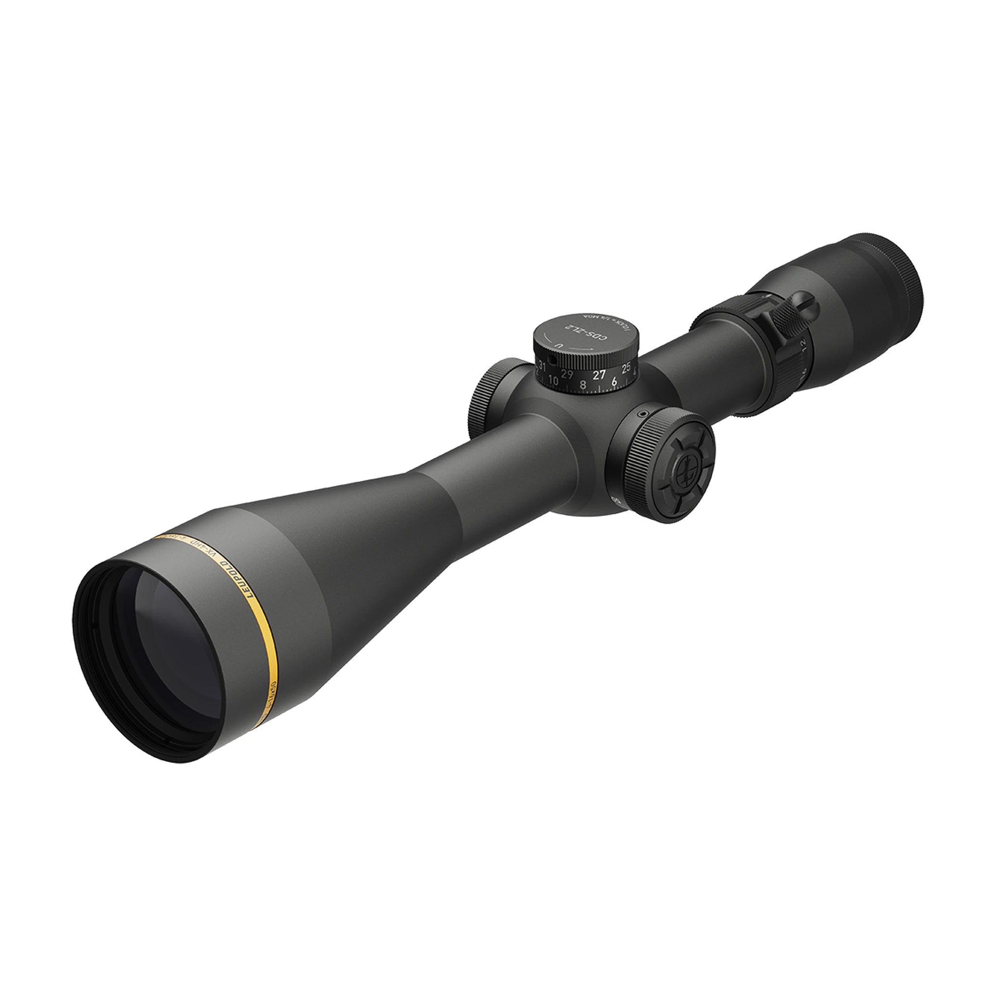 Leupold VX-4HD 4-16x50 CDS-ZL2 Side Focus beleuchtet FireDot Twilight Hunter Zielfernrohr in vollständiger schräger Vorderansicht