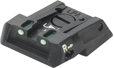 LPA MPS2TAFO verstellbare Match-Kimme für Tanfoglio Force, Compact, EAA Witness, Jericho – Fiber-Optik – Produktansicht
