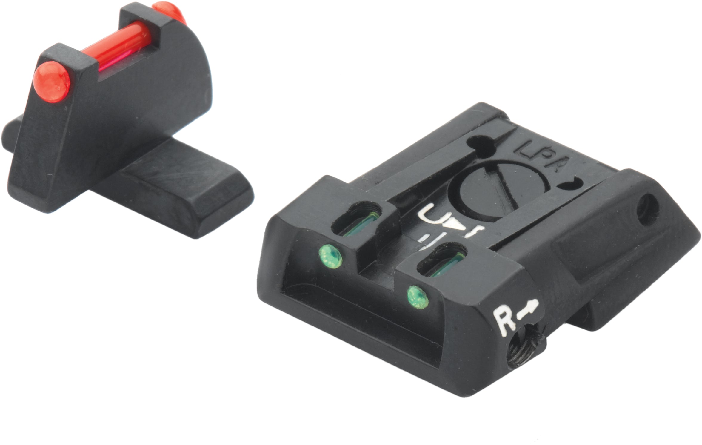 LPA SPF01HK Fiber-Optik-Visiersatz für HK Pistolen Mod. P30 (L), HK45, SFP9 (L) – Fiber-Optik – Produktansicht