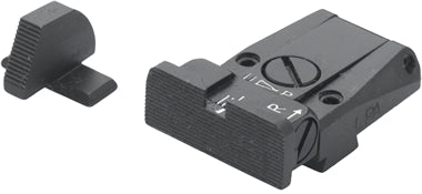 LPA SPR28SS07 Mikrometer-Visiersatz für SIG-Sauer P226 – Schwarzes Visierbild – Produktansicht