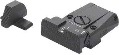 LPA SPR30SS07 Mikrometer-Visiersatz für SIG-Sauer P229, P320 und Springfield XD – Schwarzes Visierbild – Produktansicht