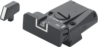 LPA SPR45CT18 Mikrometer-Visiersatz für Colt M1911A1 – White Outline – Produktansicht