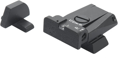 LPA SPR49HK07 Mikrometer-Visiersatz für HK USP – Schwarzes Visierbild – Produktansicht