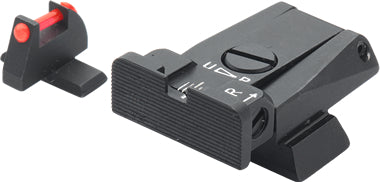 LPA SPR49HK7F Mikrometer-Visiersatz für HK USP9/40/45 – Fiber-Optik – Produktansicht