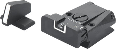 LPA SPR70P718 Mikrometer-Visiersatz für HK P7 M8/M13 und MK23 SOCOM – White Outline – Produktansicht