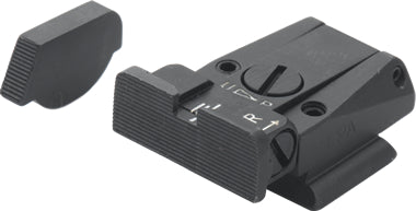 LPA SPR85RU07 Mikrometer-Visiersatz für Ruger P85 und P89 – Schwarzes Visierbild – Produktansicht