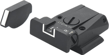 LPA SPR85RU18 Mikrometer-Visiersatz für Ruger P85 und P89 – White Outline – Produktansicht