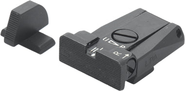 LPA SPR94BE07 Mikrometer-Visiersatz für Beretta 92A1, 98A1, M9A3 und 90TWO – Schwarzes Visierbild – Produktansicht