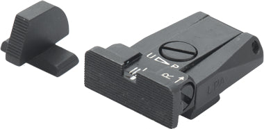 LPA SPR96BE07 Mikrometer-Visiersatz für Beretta 92 Stock und Brigadier – Schwarzes Visierbild – Produktansicht