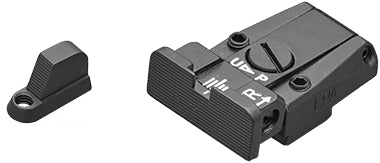 LPA SPS24CZ07 Mikrometer-Visiersatz für CZ P-07, P-09 (nicht Kadet) – Schwarzes Visierbild – Produktansicht