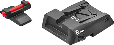 LPA SPS25BE6F Mikrometer-Visiersatz für Beretta Modell 92X – Fiber-Optik – Produktansicht
