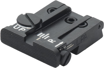 LPA TPU22RG07 verstellbare Mikrometer-Kimme für Ruger KK-Pistole MKII – Schwarzes Visierbild – Produktansicht