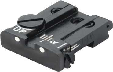 LPA TPU25SS30 verstellbare Mikrometer-Kimme für SIG-Sauer P/220/225/226/228/229/239, SP2009, XD Springfield – 2-Punkt – Produktansicht