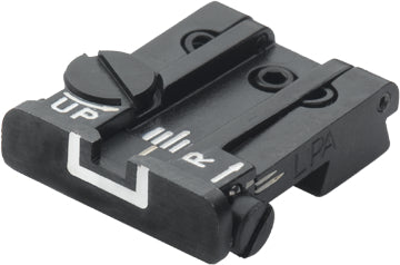 LPA TPU45CT18 verstellbare Mikrometer-Kimme für Colt Government M1911A1 – White Outline – Produktansicht