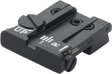 LPA TPU75CZ07 verstellbare Mikrometer-Kimme für CZ 75 (alte Ausf.) – Schwarzes Visierbild – Produktansicht