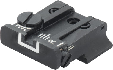 LPA TPU84BZ18 verstellbare Mikrometer-Kimme für CZ100, CZ75 P-07 Duty – White Outline – Produktansicht