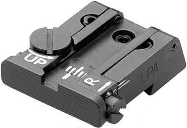 LPA TPU87BZ07 verstellbare Mikrometer-Kimme für CZ P10 – Schwarzes Visierbild – Produktansicht