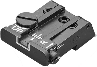 LPA TPU89BZ18 verstellbare Mikrometer-Kimme für CZ Shadow, Shadow 2, P09 Kadet – White Outline – Produktansicht