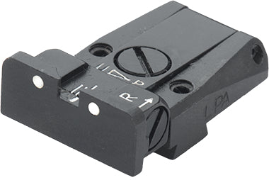 LPA TR28SS30 Mikrometer-Kimme für Walther Q5 Match SF, Black Diamond und Q4 SF O.R. – 2-Punkt – Produktansicht