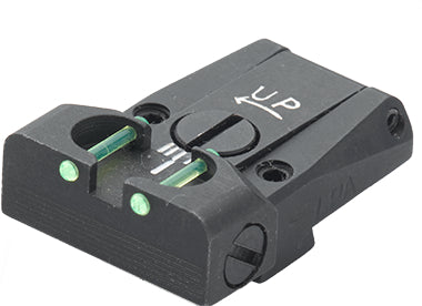 LPA TR28SSFO Mikrometer-Kimme für Walther Q5 Match SF, Black Diamond und Q4 SF O.R. – Fiber-Optik – Produktansicht