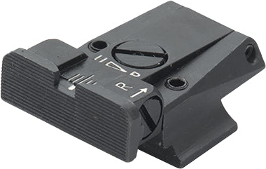 LPA TR68SW07 Mikrometer-Kimme für S&W M1006/4506/4566 – Schwarzes Visierbild – Produktansicht