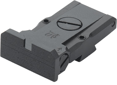 LPA TRT92BW07 Target-Match-Kimme für CZ 75 Tactical Sport, TS Orange – Schwarzes Visierbild – Produktansicht