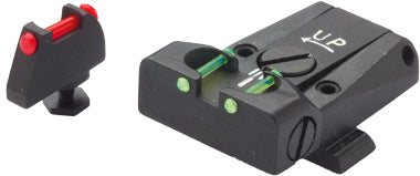 LPA TTF36GL Fiber-Optik-Visiersatz für Glock-Pistolen – Fiber-Optik – Produktansicht