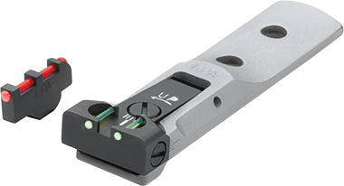 LPA TXT03-F1-SILVER(SET) verstellbares Revolvervisier für 629, 686, 586, 627, 66, 67, 696, 17, 19, 657, 610, 625, 29, 27 – Fiber-Optik – Produktansicht