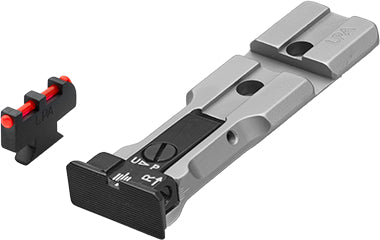 LPA WXT0107-F2 SILVER BA verstellbares Revolvervisier mit Weaver-Basis für 629, 686, 586, 627, 66, 67, 696, 17, 19, 657, 610, 625, 29, 27 und neu für Kaliber .50 – Schwarzes Visierbild – Produktansicht