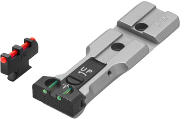 LPA WXT03-F2 SILVER BASE verstellbares Revolvervisier mit Weaver-Basis für 629, 686, 586, 627, 66, 67, 696, 17, 19, 657, 610, 625, 29, 27 und neu für Kaliber .50 – Schwarzes Visierbild – Produktansicht