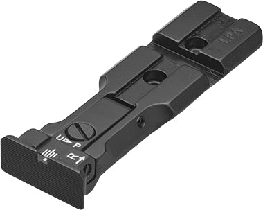 LPA WXT0407 BLACK BASE verstellbares Revolvervisier mit Weaver-Basis für 629, 686, 586, 627, 66, 67, 696, 17, 19, 657, 610, 625, 29, 27 und neu für Kaliber .50 – Schwarzes Visierbild – Produktansicht