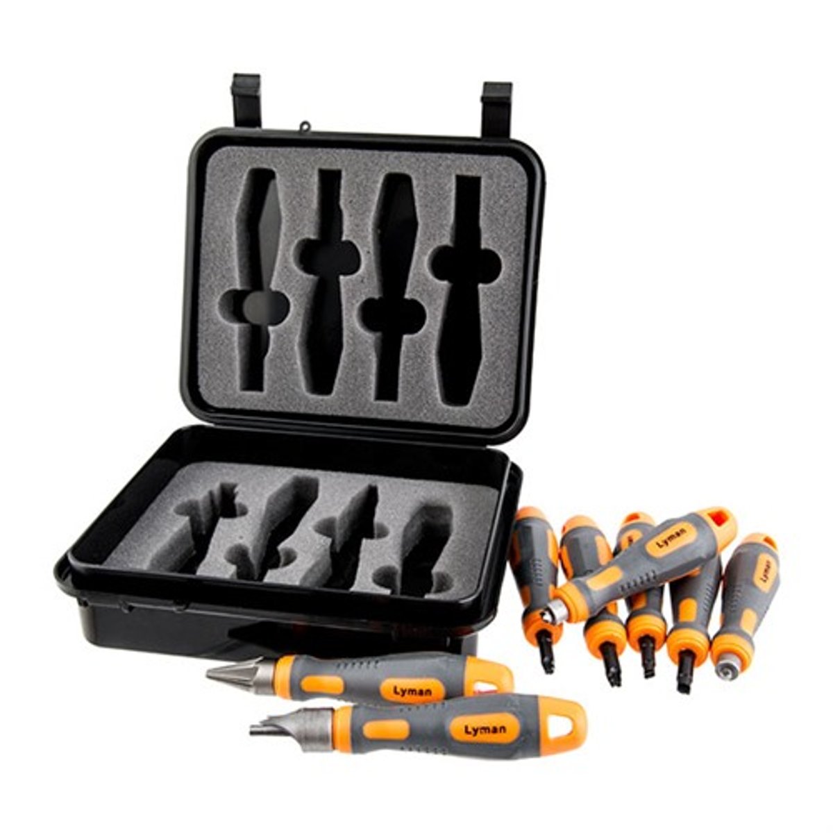 LYMAN 7810212 Universal Case Prep Accessory Set mit acht Handwerkzeugen im Reißverschlussetui