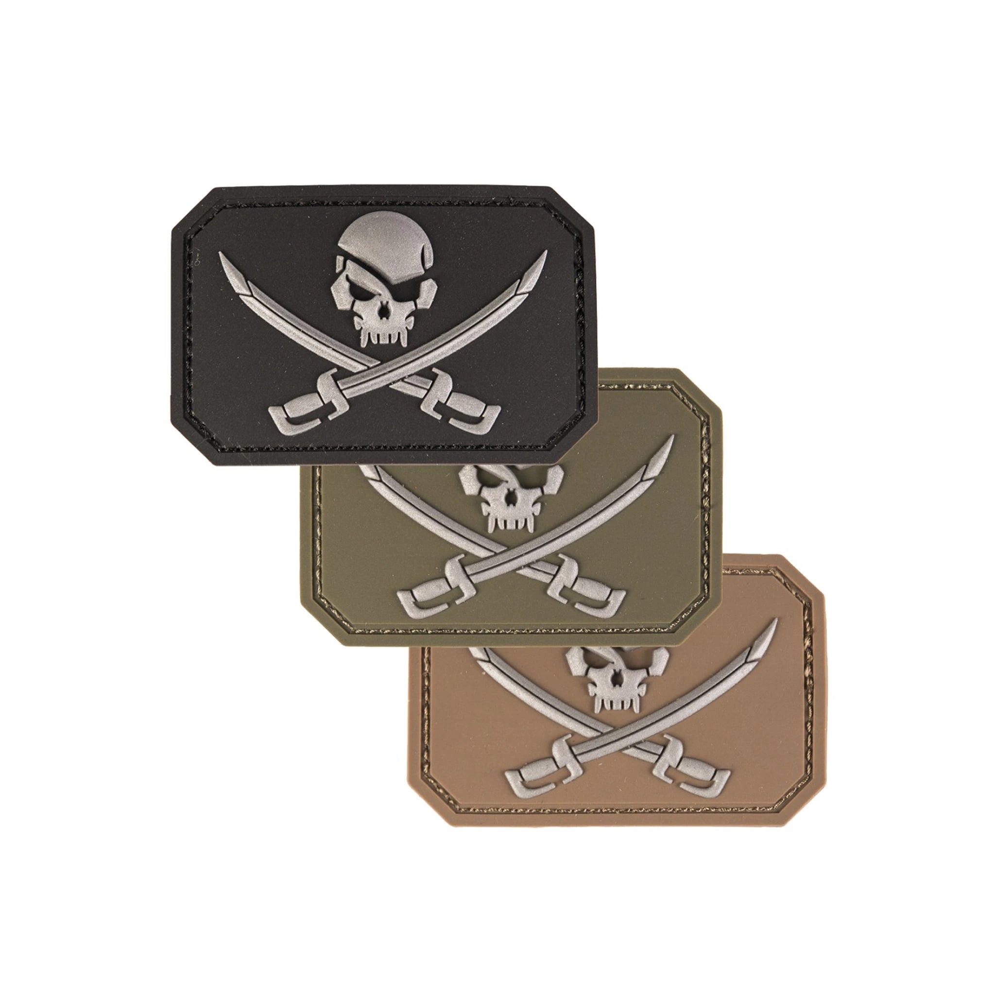 MIL-TEC MIL-TEC® Klettabzeichen - Patch 3D Totenkopf mit Schwert - gummiert (55 x 75 mm) - Ansicht 1