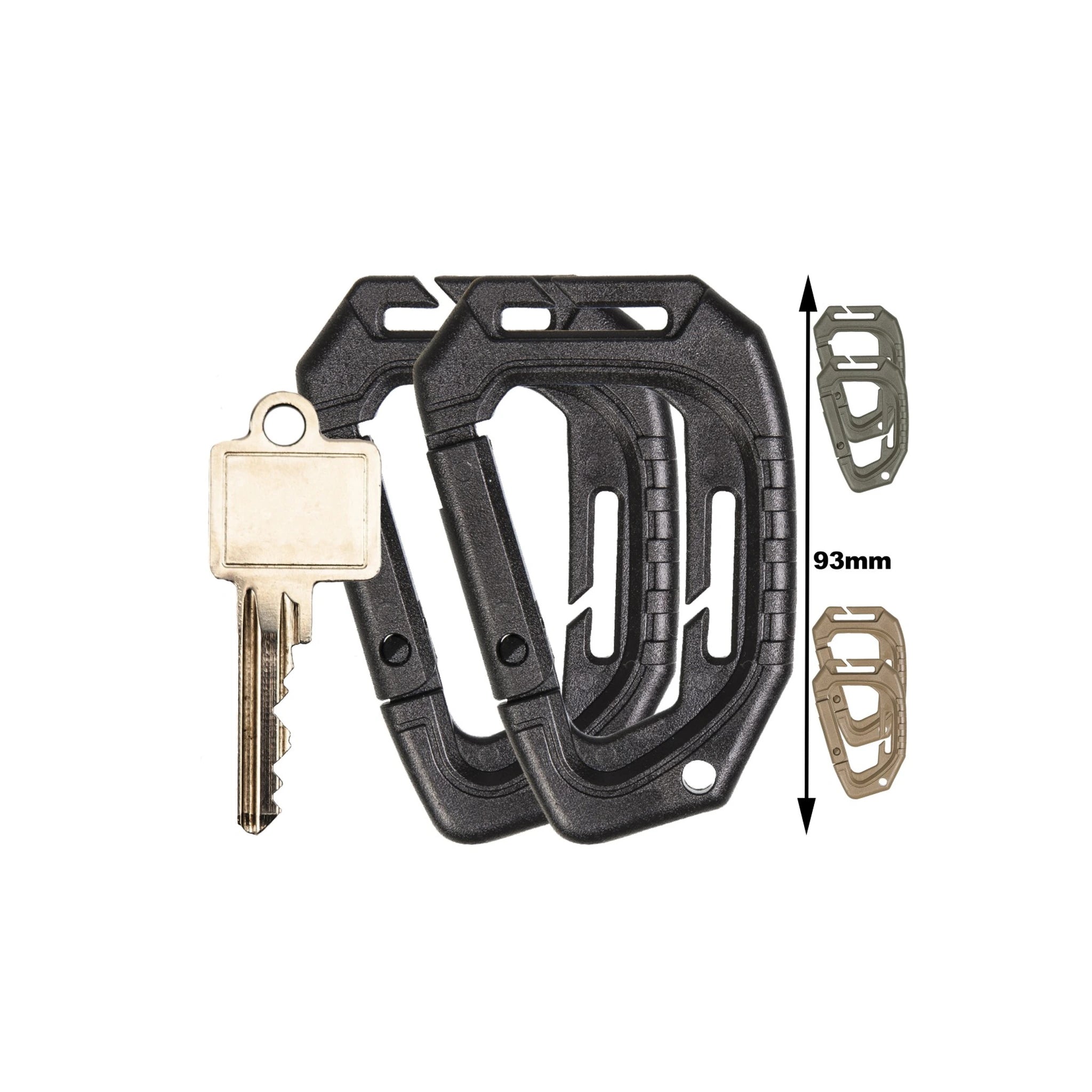 MIL-TEC MIL-TEC® Tactical Karabiner Molle, 2er Pack, Kunststoff - Ansicht 1
