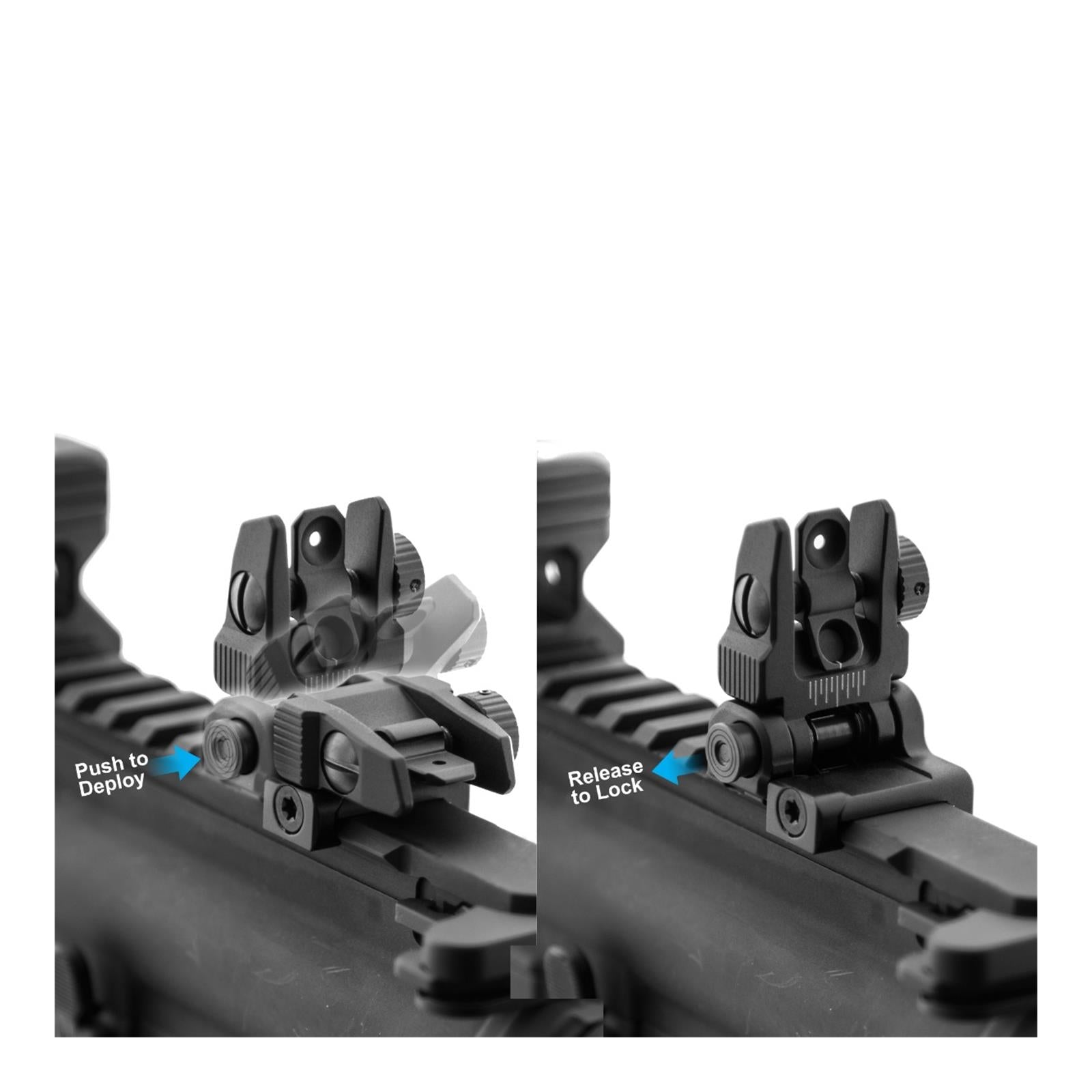 UTG MNT-957 ACCU-SYNC Rear Flip-up Sight folded view