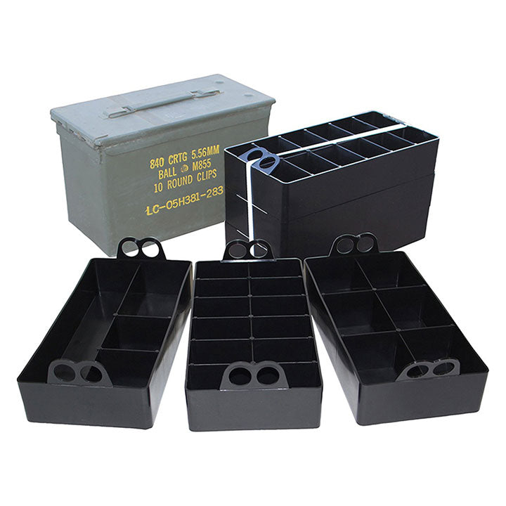 MTM CASE-GARD ACO Organizer-Einsätze in einer passenden .50-cal-Munitionsbox