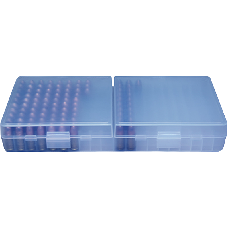MTM CASE-GARD P200-9 Patronenbox für 200 Patronen, transparent blau