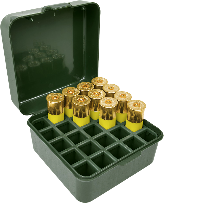 MTM CASE-GARD S25D Schrotpatronenbox 25 Schuss, dunkelgrün